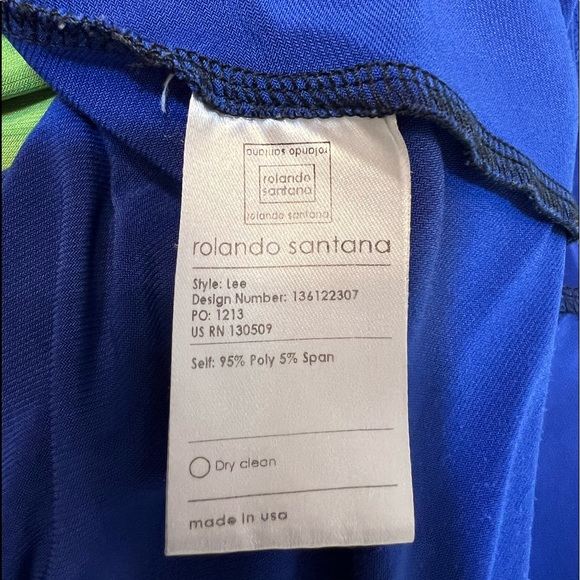 Colorblock Maxi Dress by Rolando Santana Large - Picture 3 of 7